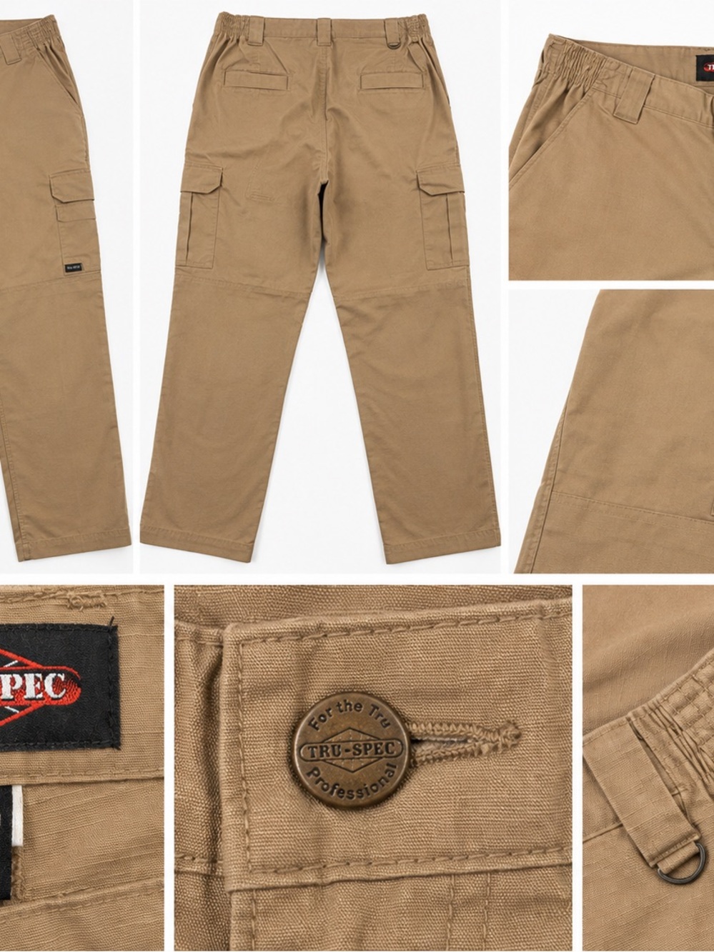 TRU-SPEC Men's Cargo Pants in Khaki - Utility Workwear